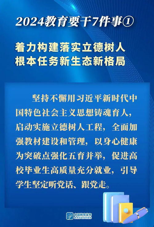 圖解2024 教育要干的七件大事